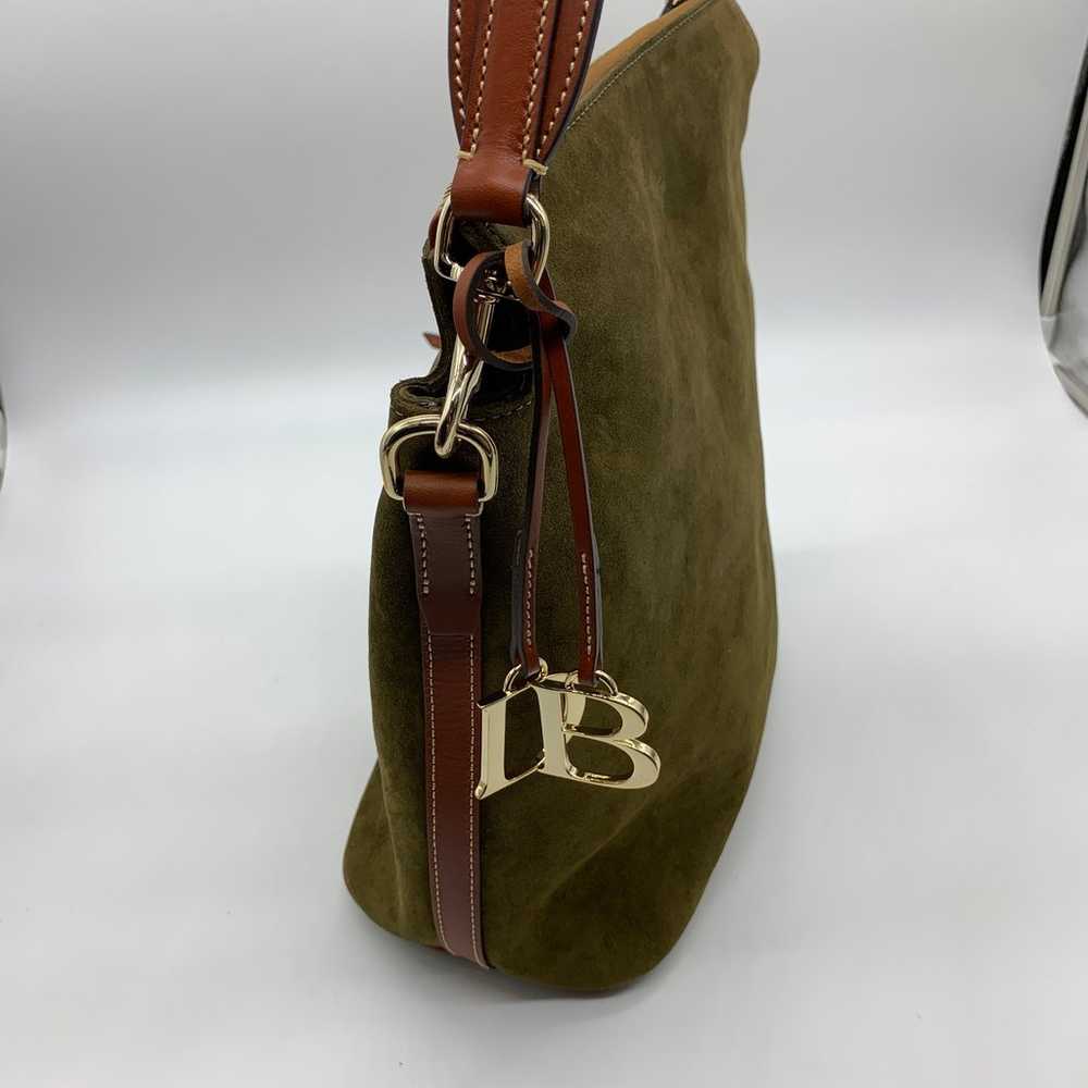 Dooney & Bourke Olive Suede Large Sac Women Handb… - image 3