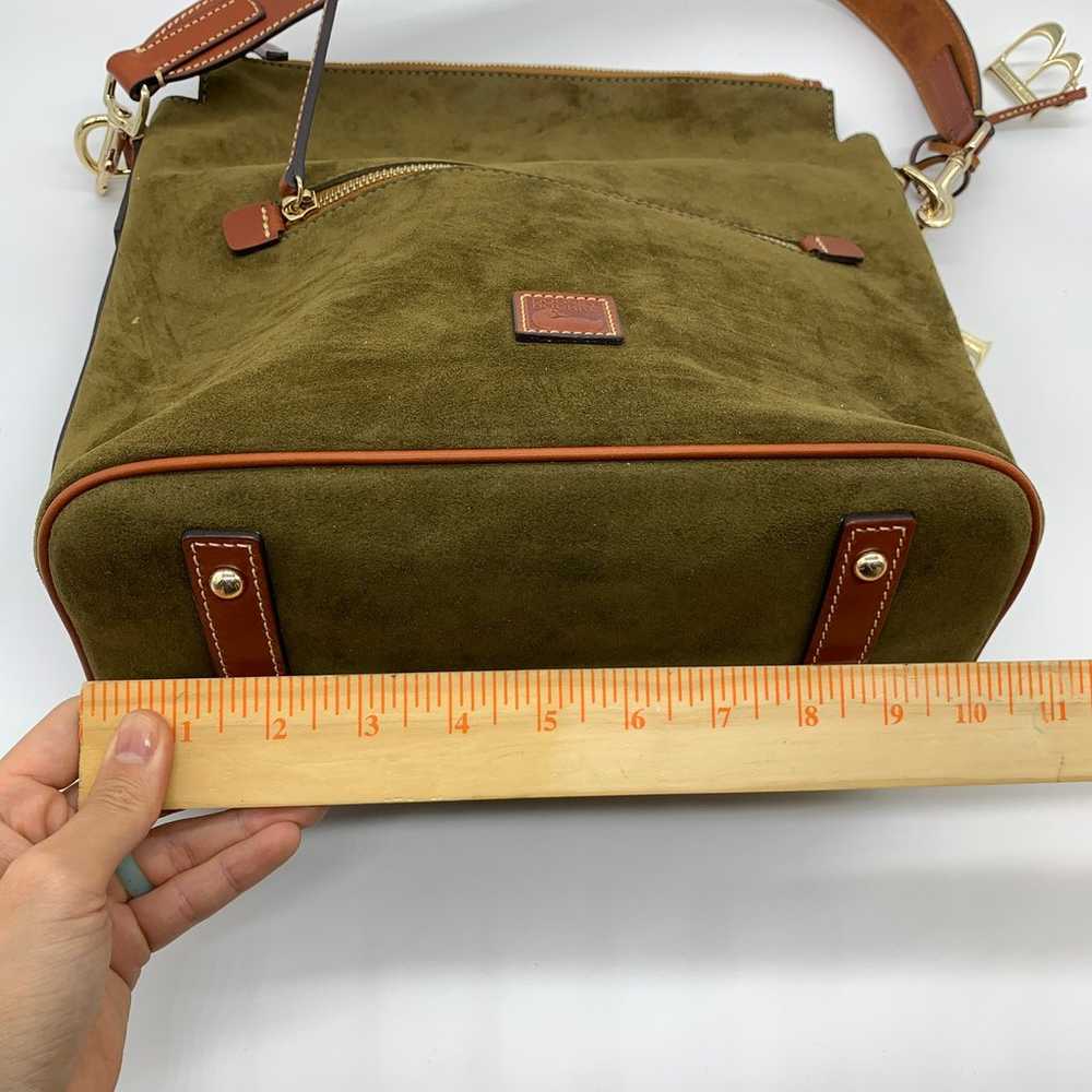 Dooney & Bourke Olive Suede Large Sac Women Handb… - image 5