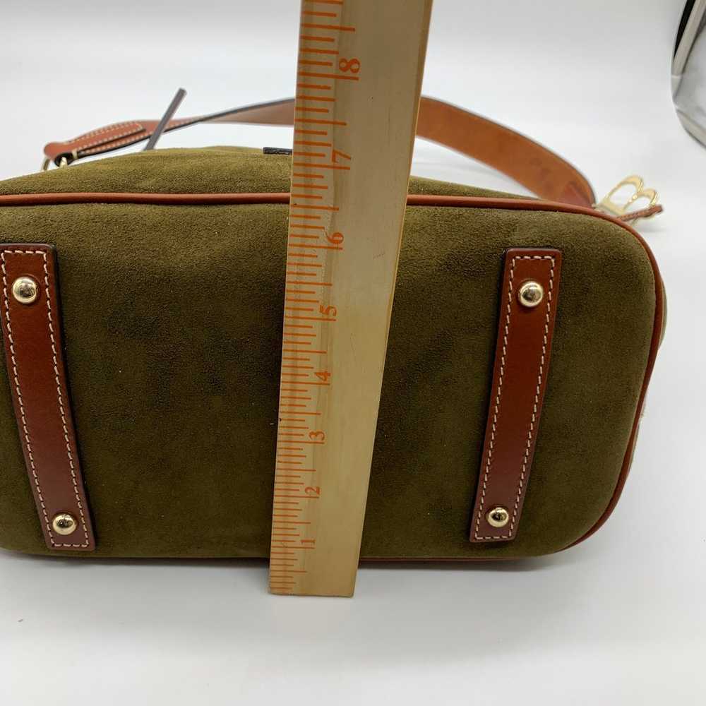 Dooney & Bourke Olive Suede Large Sac Women Handb… - image 7