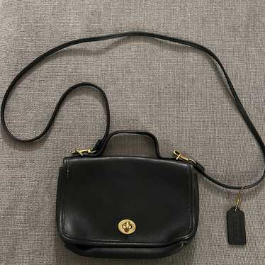 Coach vintage small black crossbody size 9924 - image 1