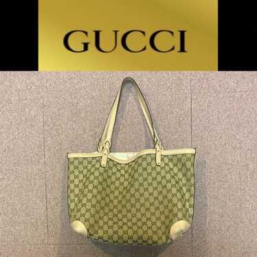 Authentic GUCCI GG Canvas Shoulder Bag Tote Bag P… - image 1