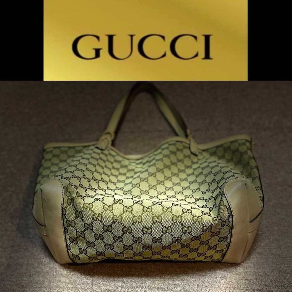 Authentic GUCCI GG Canvas Shoulder Bag Tote Bag P… - image 2