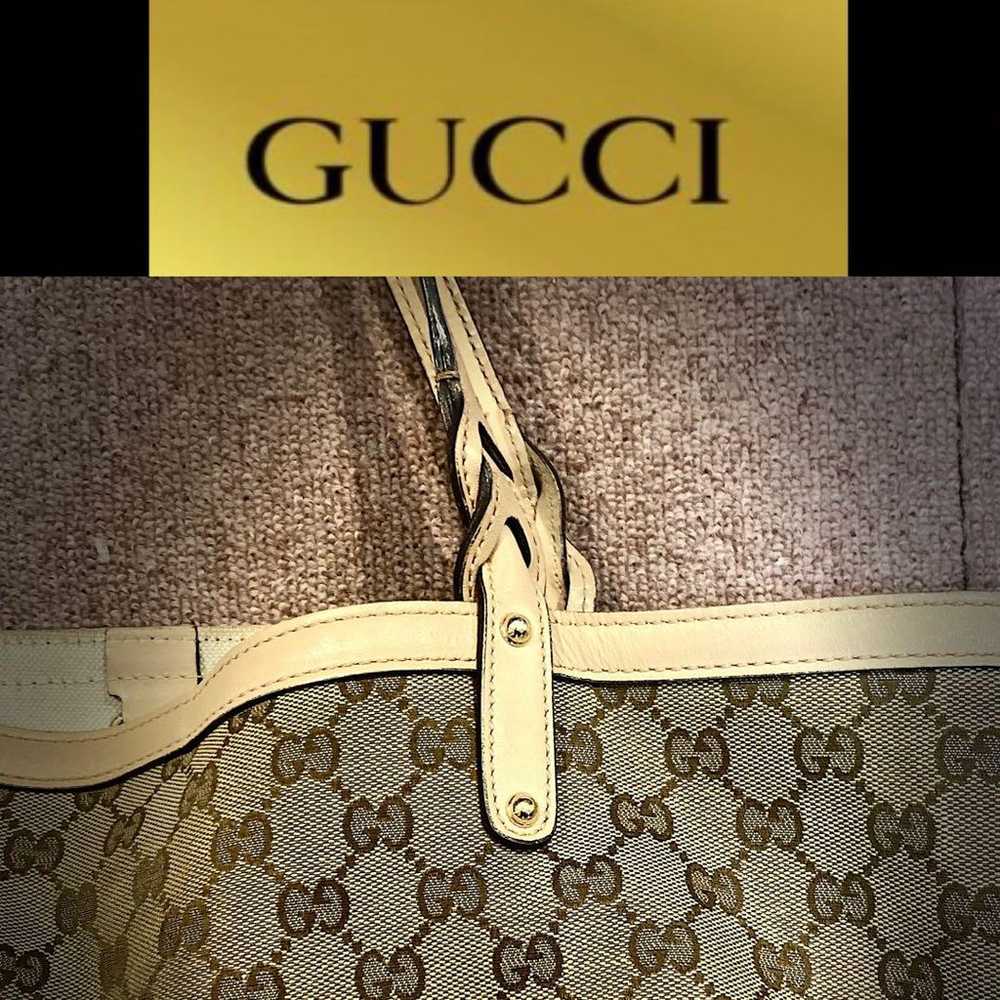 Authentic GUCCI GG Canvas Shoulder Bag Tote Bag P… - image 3