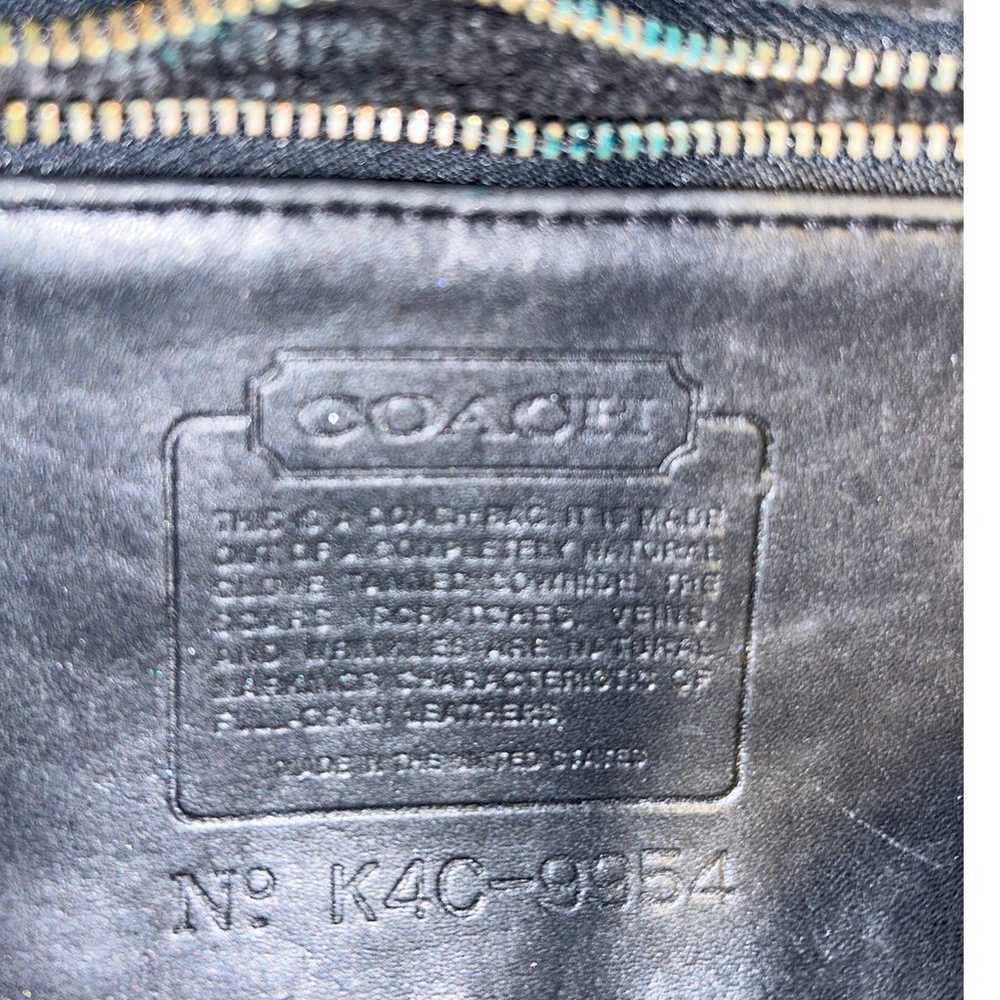 Vintage Coach Prarie 9954 crossbody black leather… - image 8