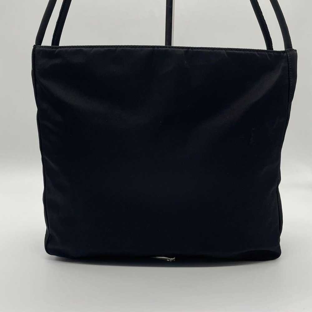 【Beautiful Condition】PRADA Triangle Logo Tote Bag… - image 2