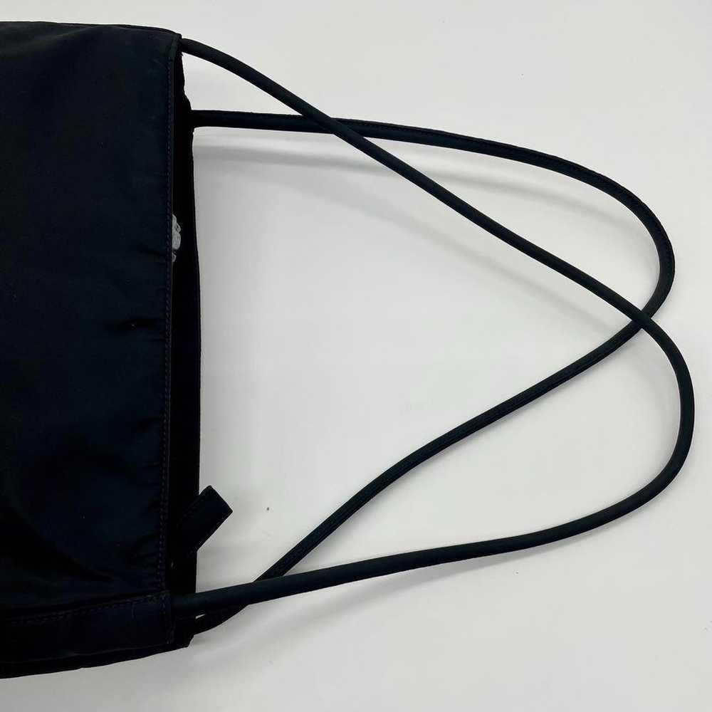 【Beautiful Condition】PRADA Triangle Logo Tote Bag… - image 8