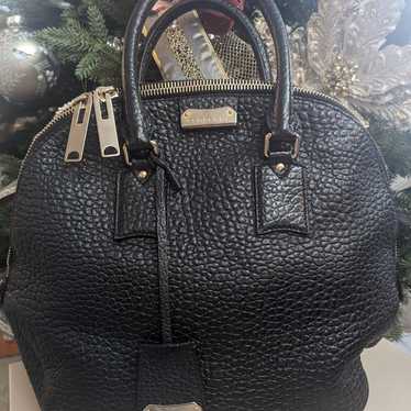 Burberry " orchard" pebble leather handbag