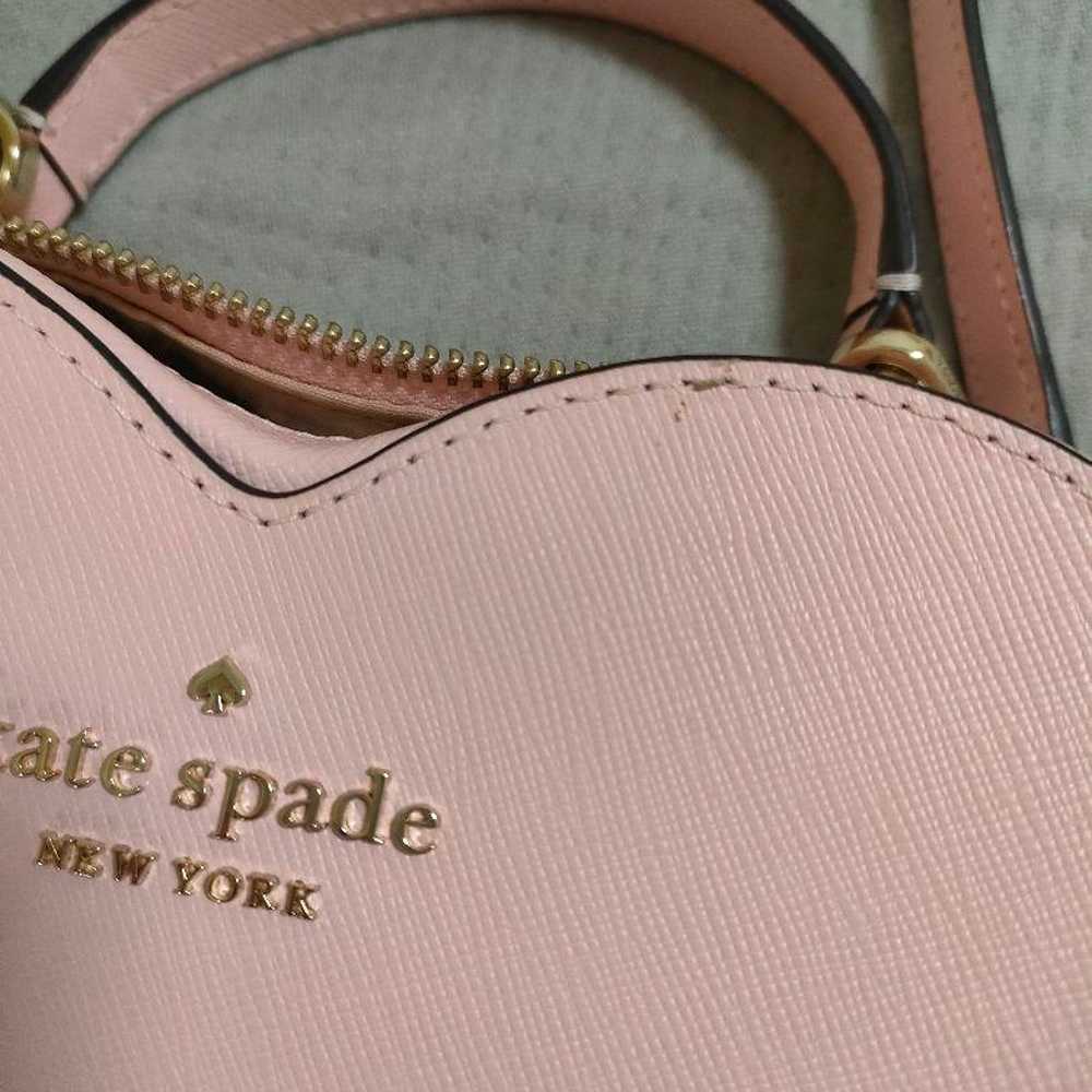 Kate Spade Heart-Shaped Shoulder Bag Pink Crossbo… - image 2