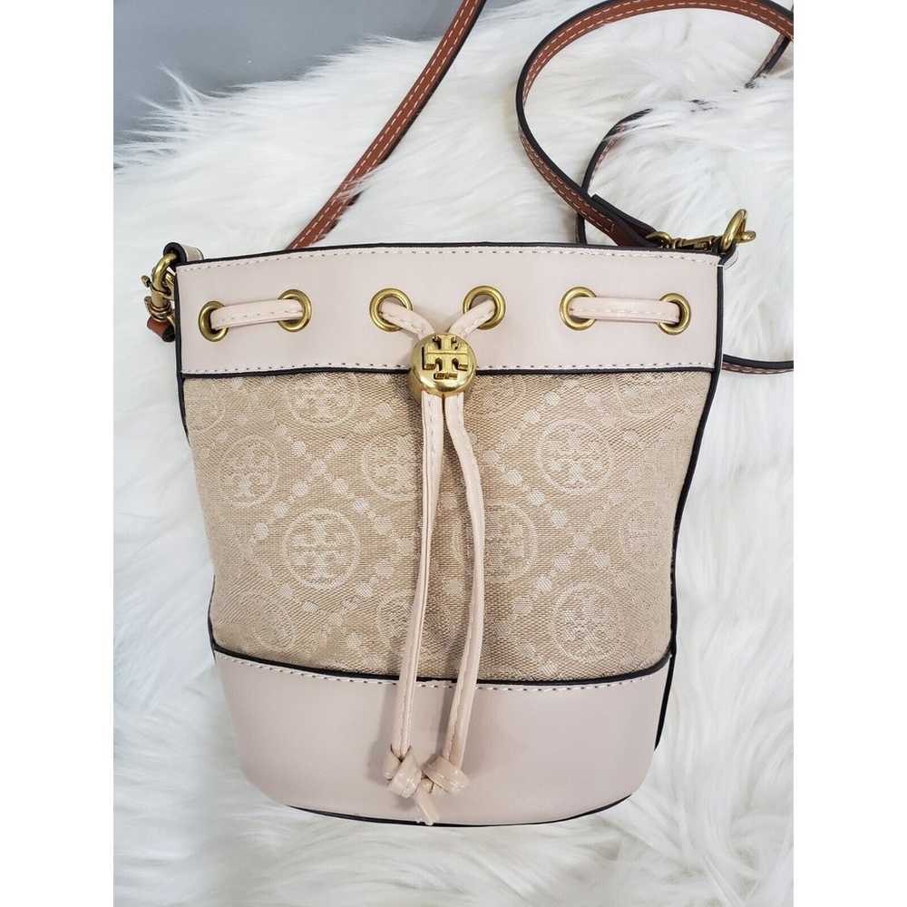 Tory Burch Ivory T Monogram Mini Bucket Bag Cross… - image 10