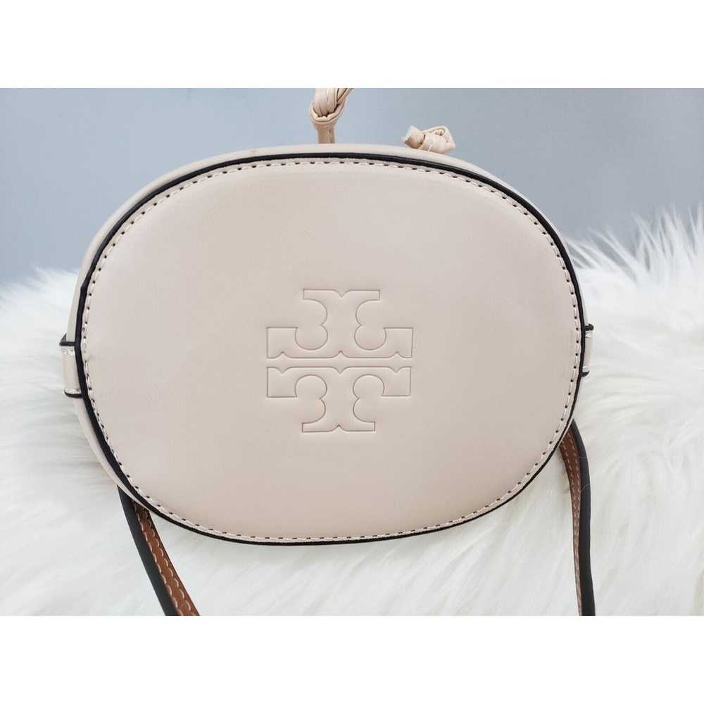 Tory Burch Ivory T Monogram Mini Bucket Bag Cross… - image 5