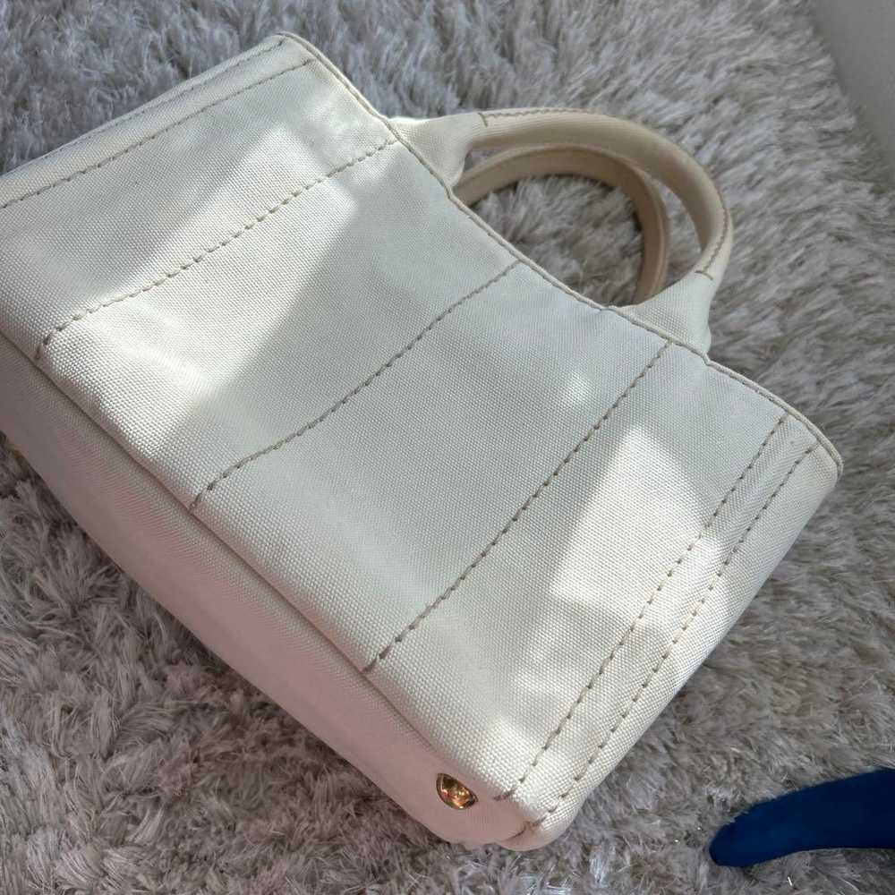 PRADA Ivory Handbag with Strap - image 11