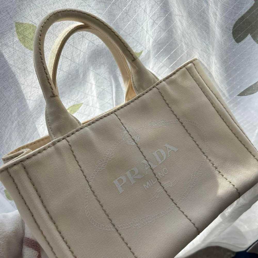 PRADA Ivory Handbag with Strap - image 2