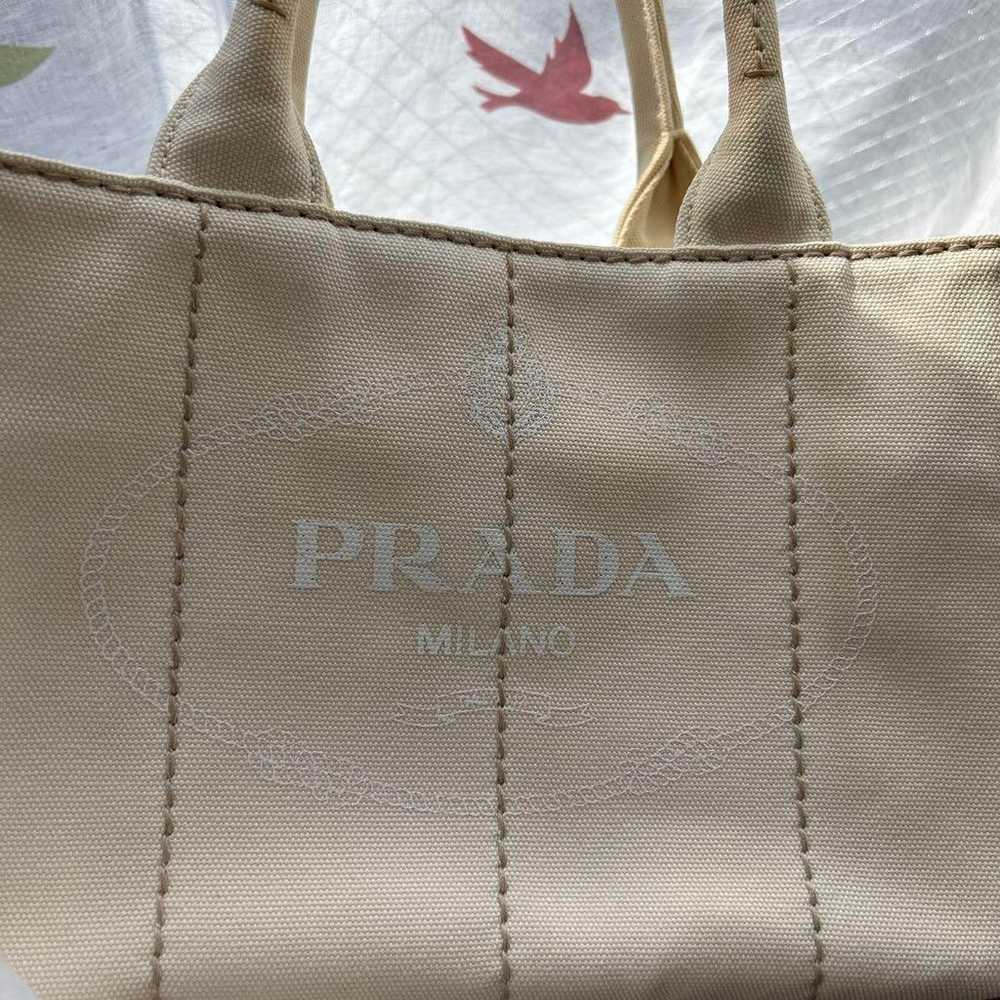 PRADA Ivory Handbag with Strap - image 3