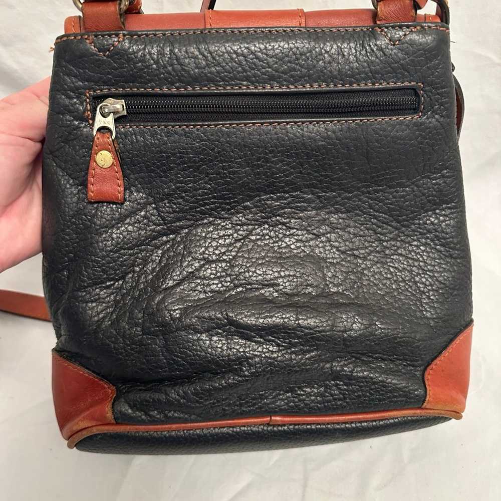 Liz Claiborne Vintage Black and Brown Crossbody - image 6