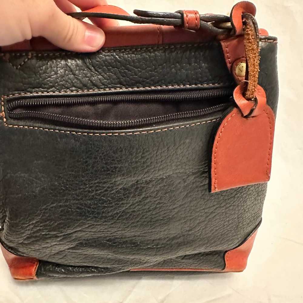 Liz Claiborne Vintage Black and Brown Crossbody - image 9