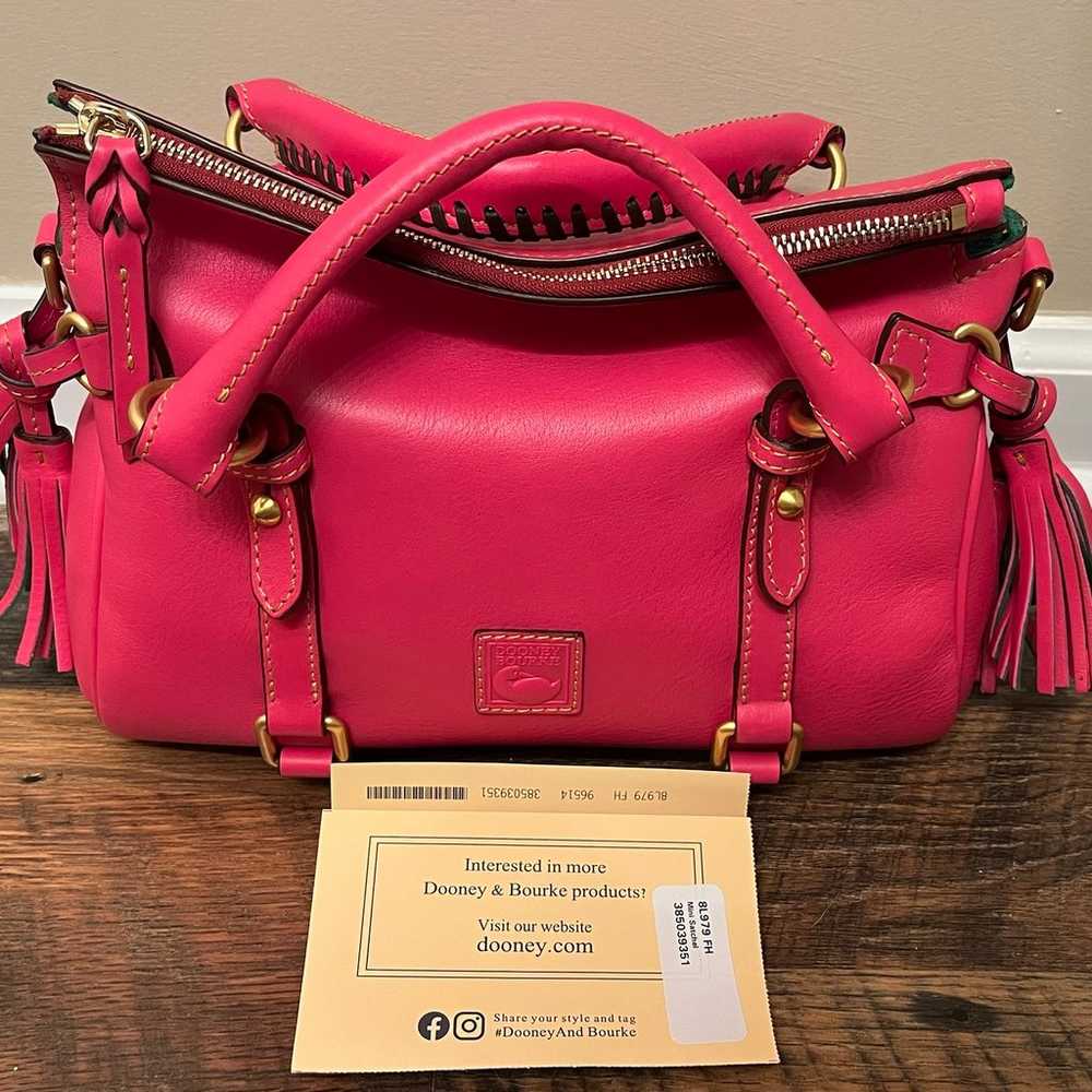 Dooney & Bourke Mini Florentine Satchel Fuchsia - image 1