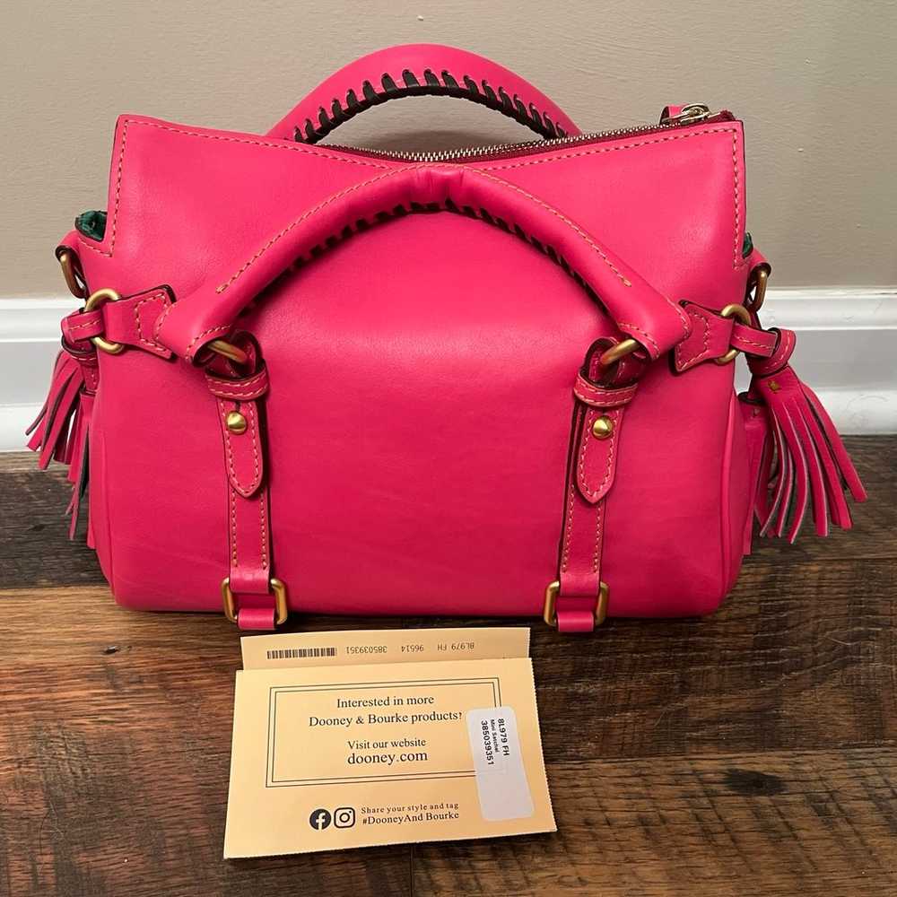 Dooney & Bourke Mini Florentine Satchel Fuchsia - image 2