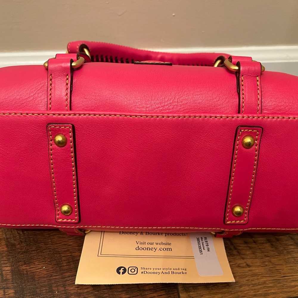 Dooney & Bourke Mini Florentine Satchel Fuchsia - image 5