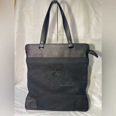 Burberry Fabric & Leather Zip Tote - image 1