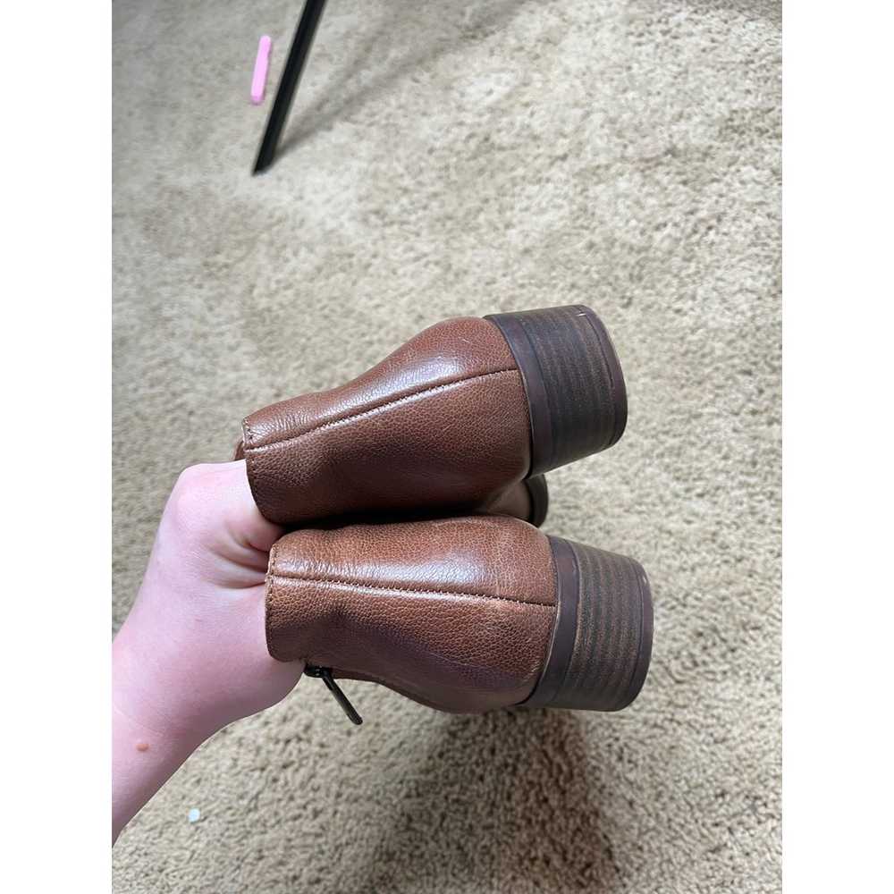 LUCKY BRAND Barough Booties Brown Leather Size 7.5 - image 5