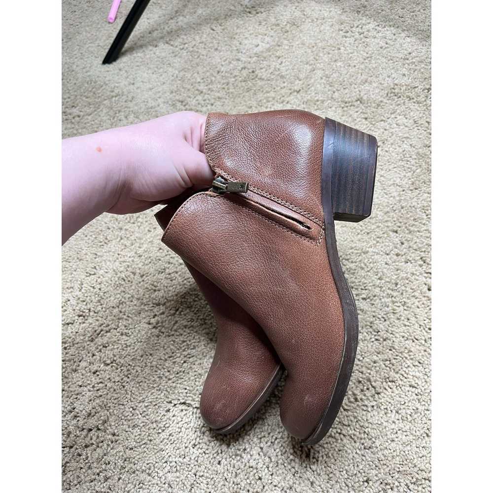 LUCKY BRAND Barough Booties Brown Leather Size 7.5 - image 8