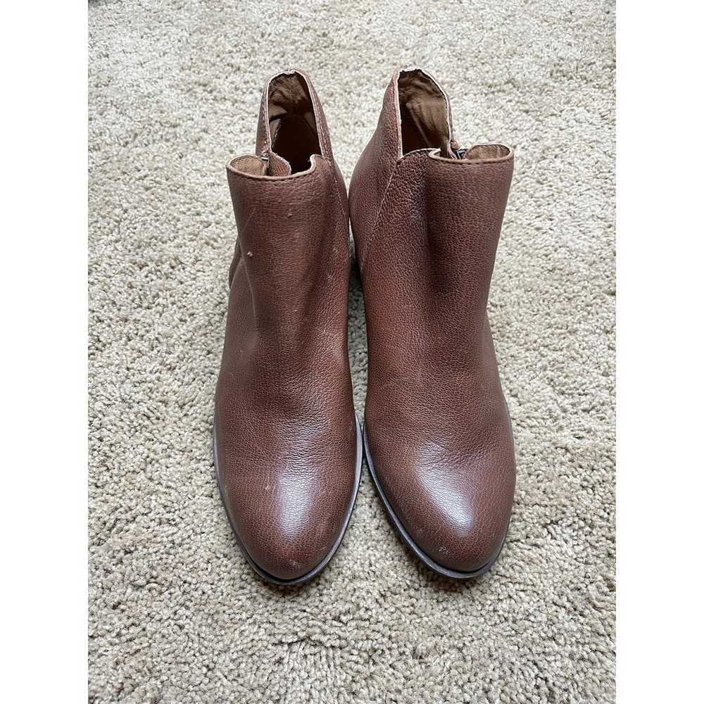 LUCKY BRAND Barough Booties Brown Leather Size 7.5 - image 9