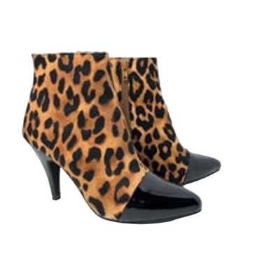 Jeffrey Campbell Ibiza Leopard Print Ankle Booties