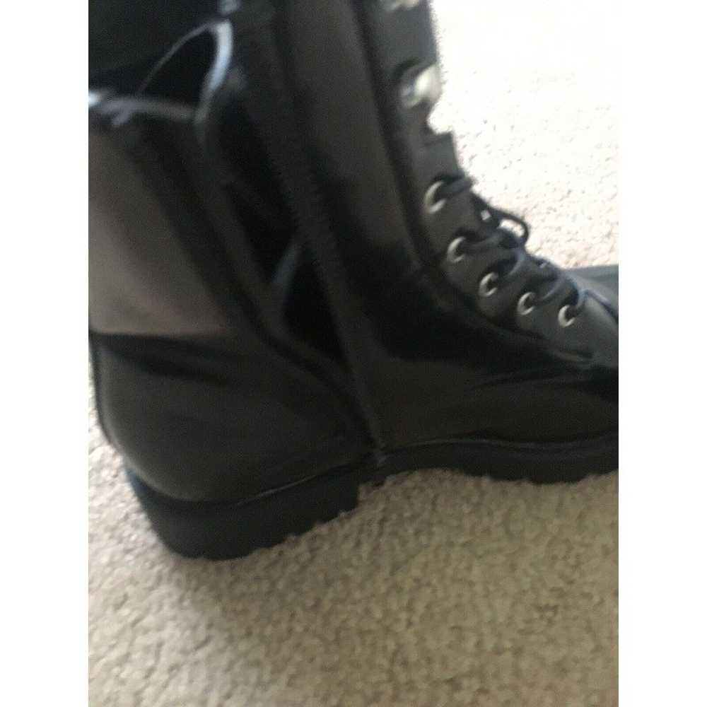 Wild Diva Women's High Top Gloss Boots Shoes Size… - image 9