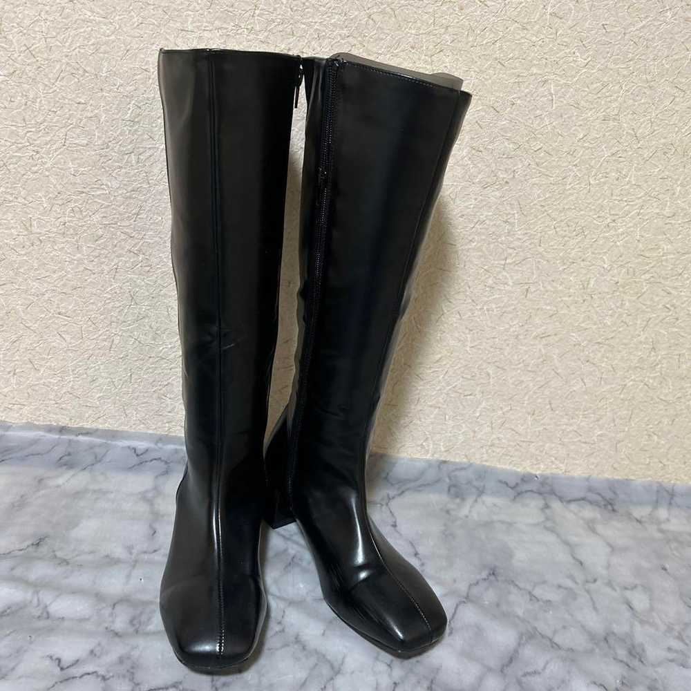 Used Long Boots in Excellent Condition, Black, Si… - image 1