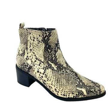 BLONDO Elvina Snakeskin Embossed Leather Waterproo