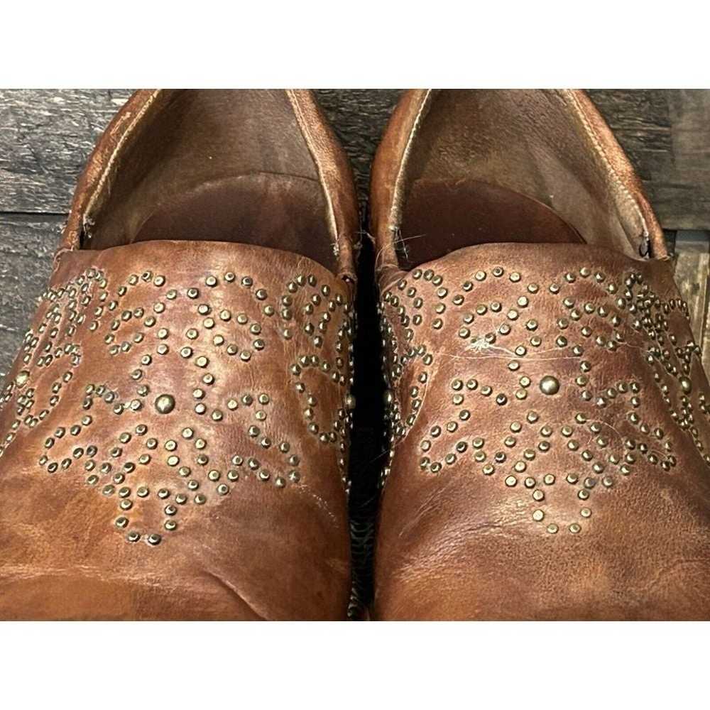 Ariat Studded Western Boot Heeled Clogs Chestnut … - image 5