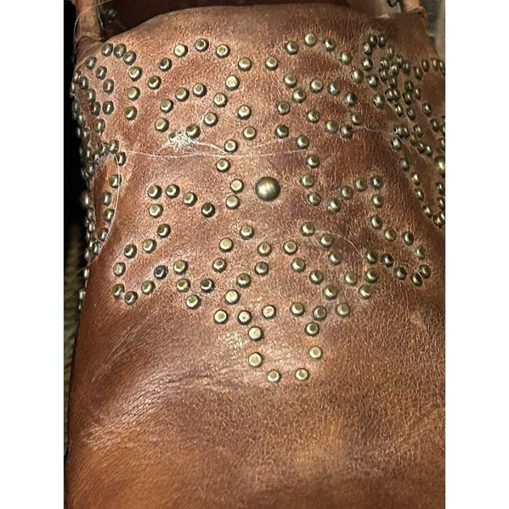 Ariat Studded Western Boot Heeled Clogs Chestnut … - image 6