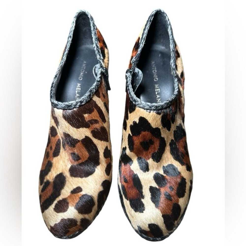 Antonio Melani size 8 leopard print Ankle stilett… - image 4