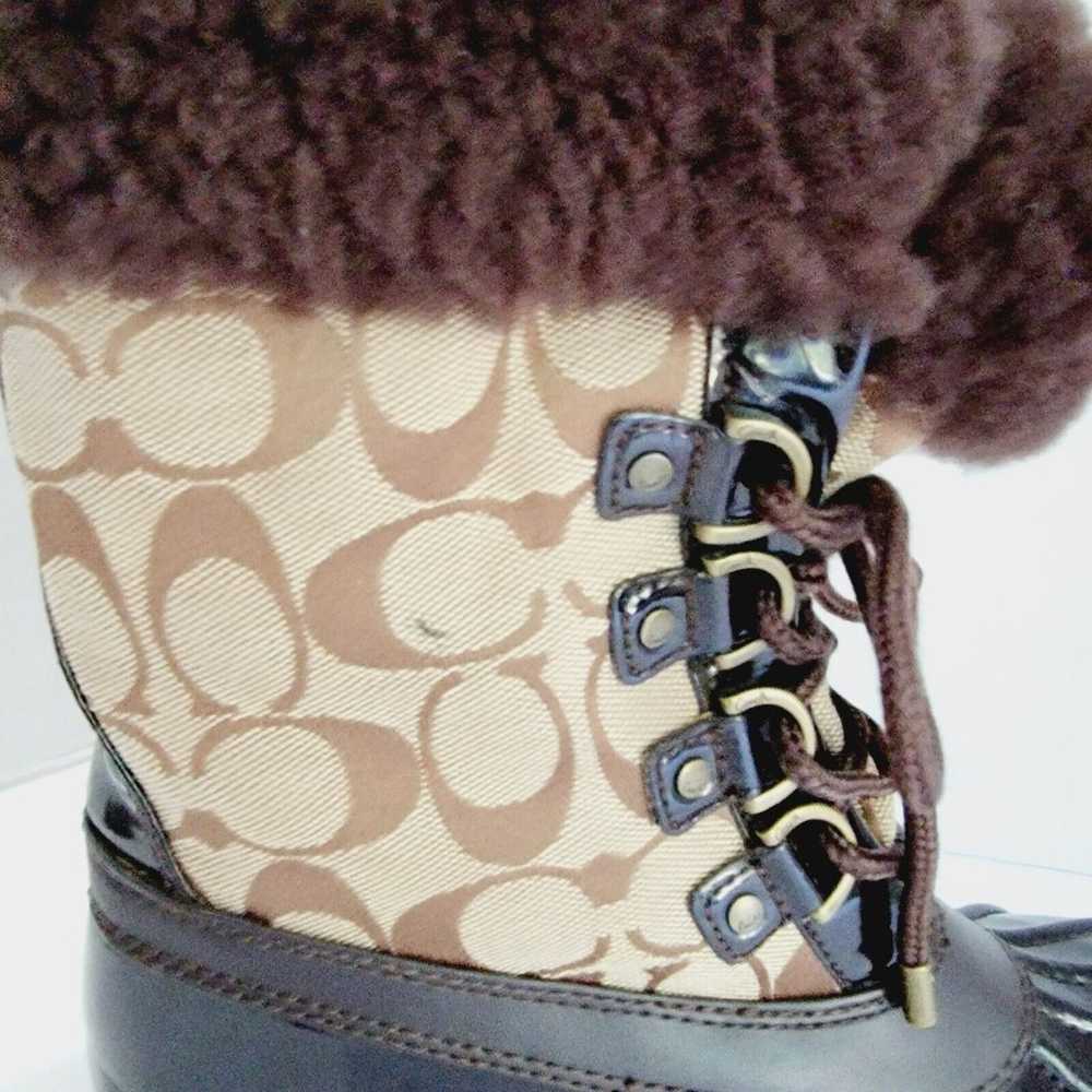 Coach Leonora Winter Snow Boots Women's Sz 6.5 Fa… - image 10