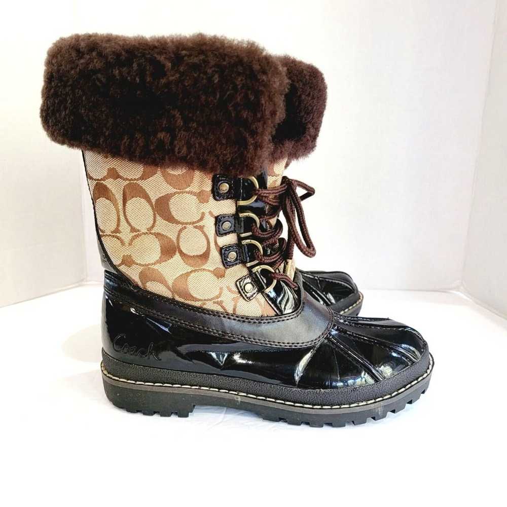 Coach Leonora Winter Snow Boots Women's Sz 6.5 Fa… - image 2