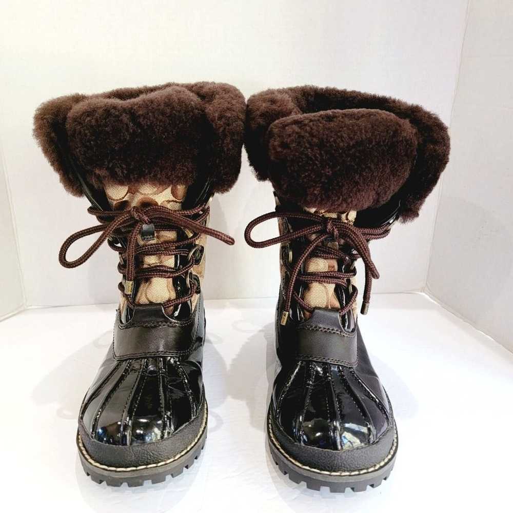 Coach Leonora Winter Snow Boots Women's Sz 6.5 Fa… - image 3