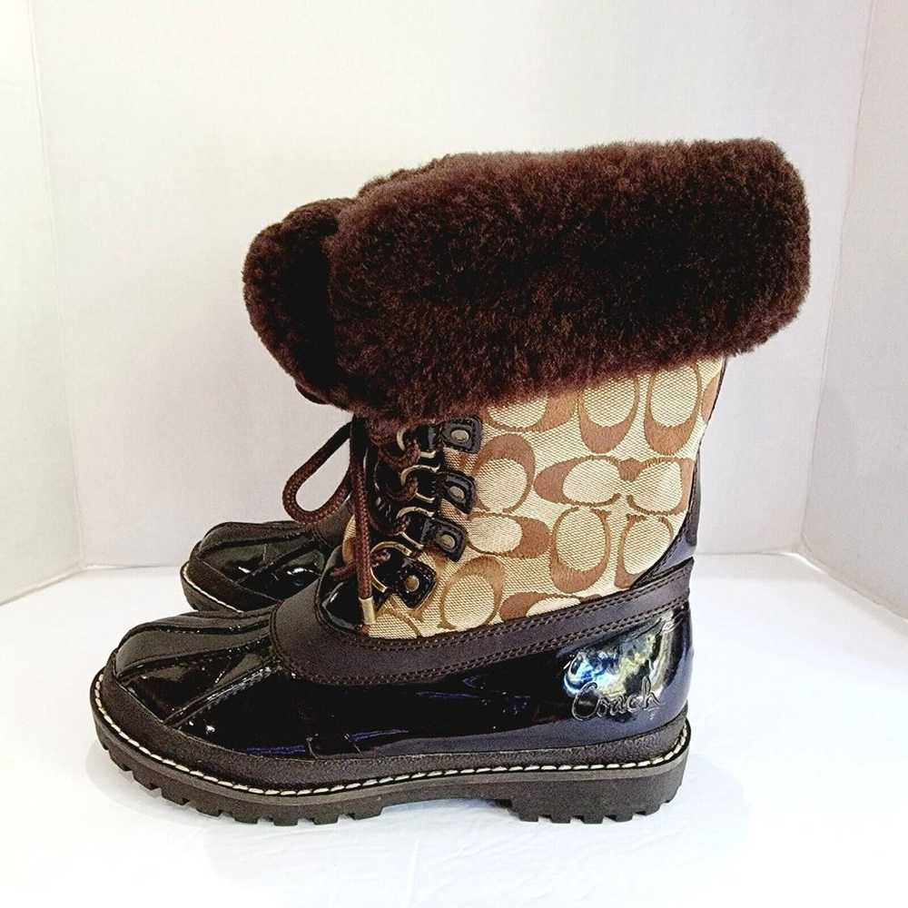 Coach Leonora Winter Snow Boots Women's Sz 6.5 Fa… - image 4