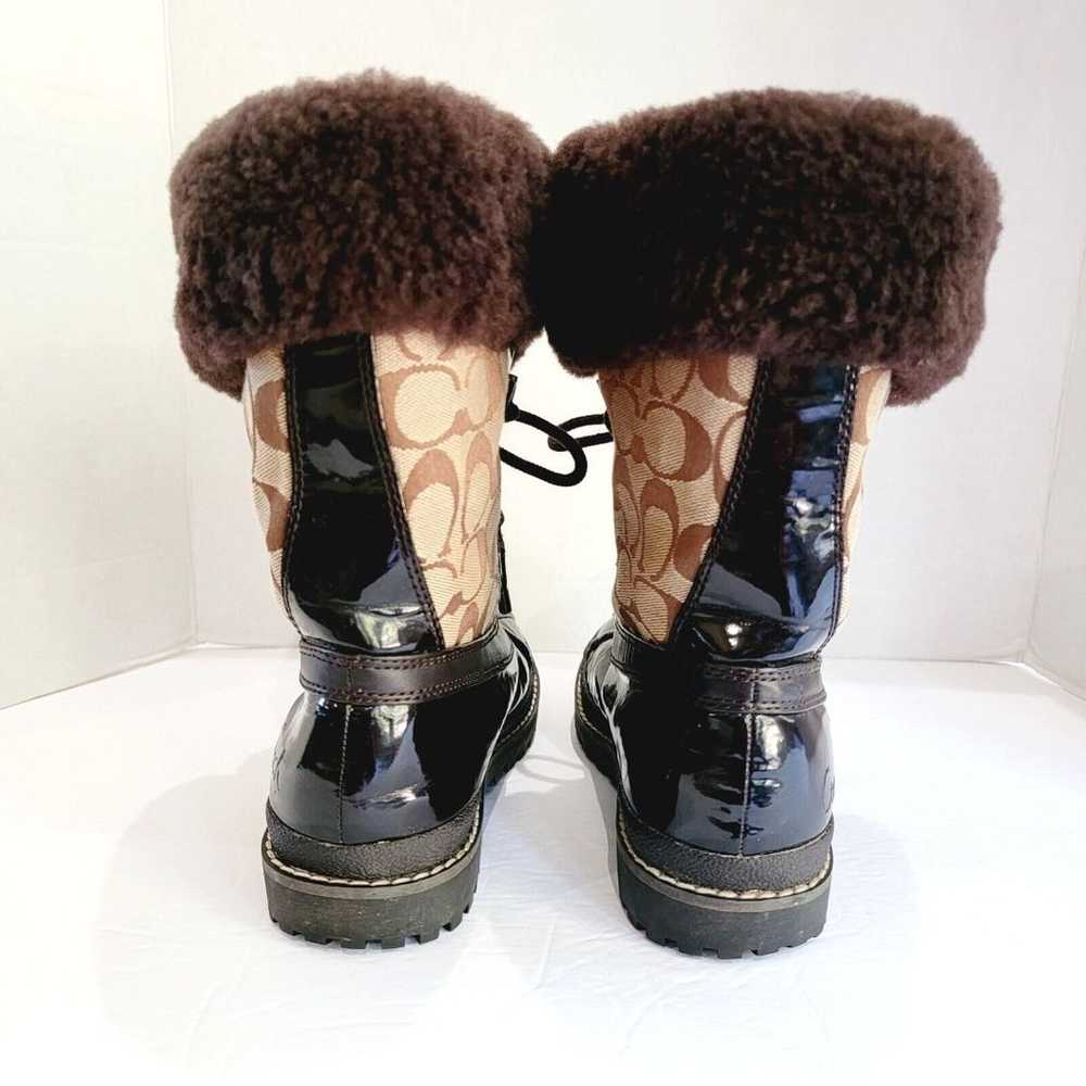 Coach Leonora Winter Snow Boots Women's Sz 6.5 Fa… - image 5