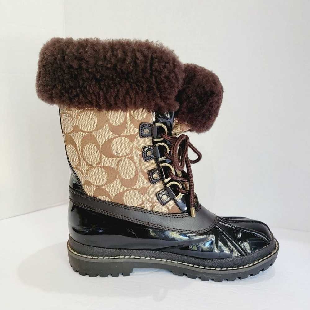 Coach Leonora Winter Snow Boots Women's Sz 6.5 Fa… - image 6