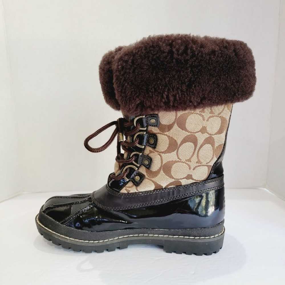 Coach Leonora Winter Snow Boots Women's Sz 6.5 Fa… - image 7