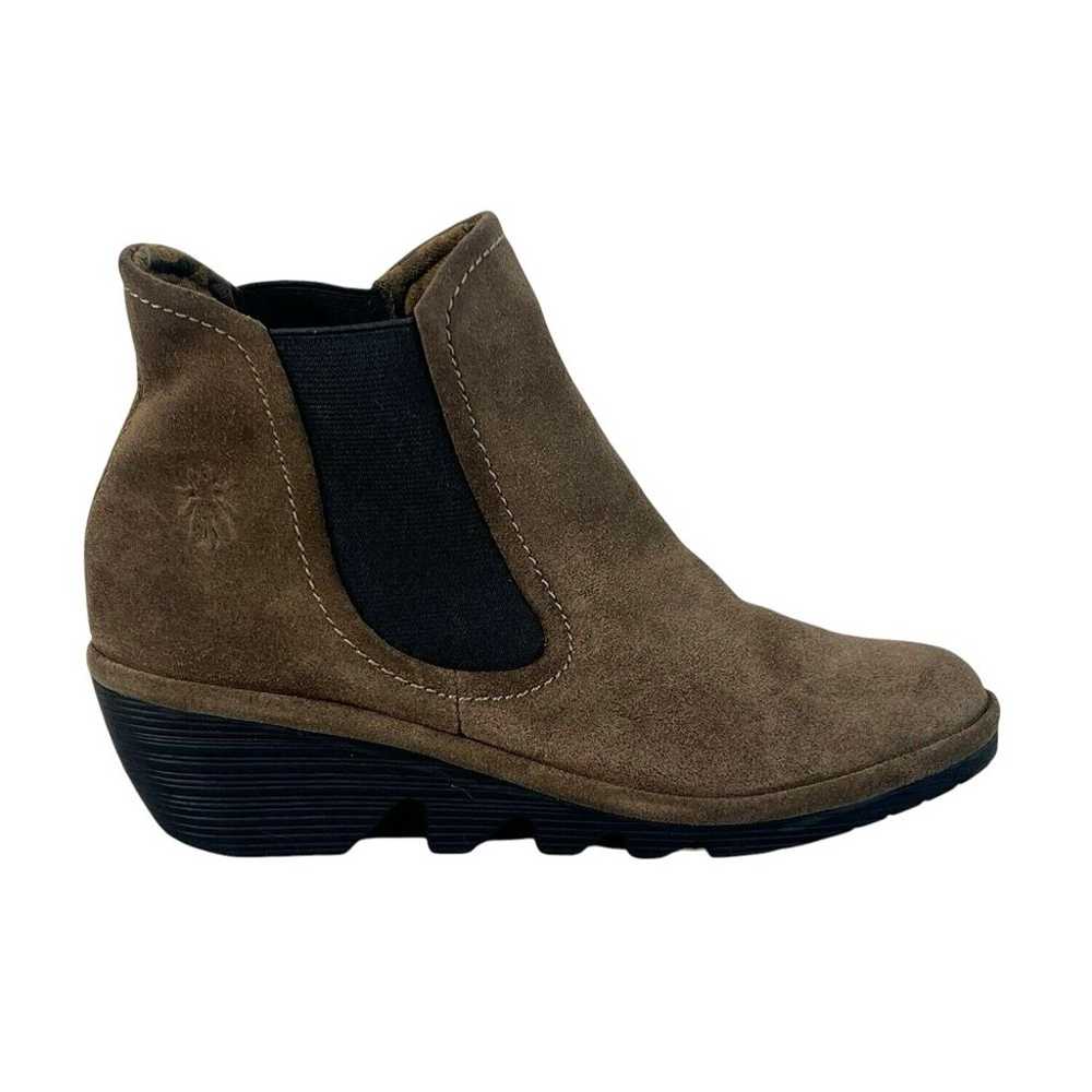 Fly London boots womens 39 Yade booties wedge pul… - image 1