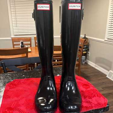 Hunter Original Tall Black Gloss Boots size 5 or 3