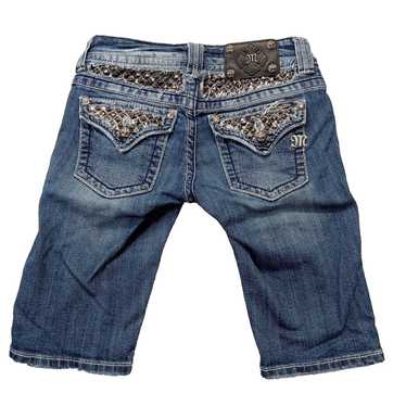 Miss Me Miss Me Studded Cargo Jeans Shorts 27 Wome