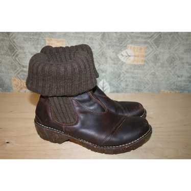 El Naturalista Brown Leather Insulated Ankle Boots