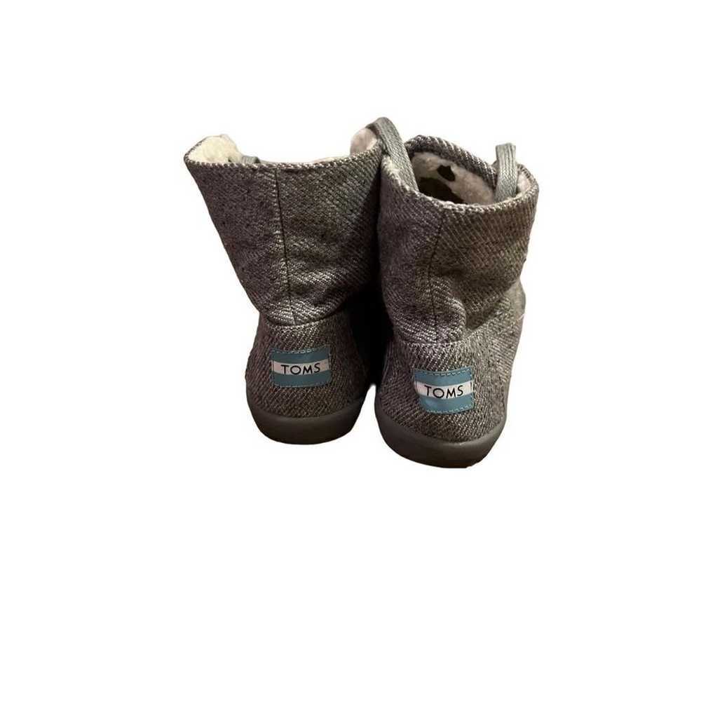 TOMS Hemp Fleece Lined Ankle Booties Size 6.5 - image 8