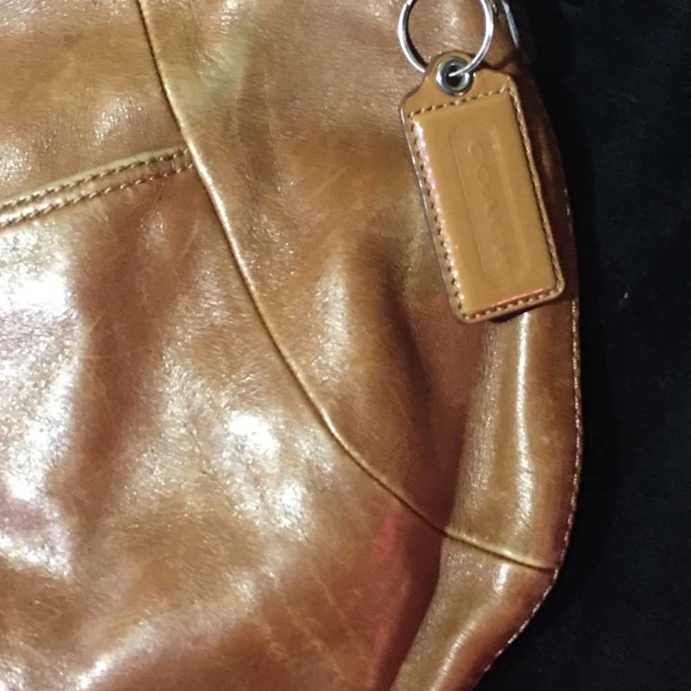 BROWN LEATHER COACH BAG - image 2