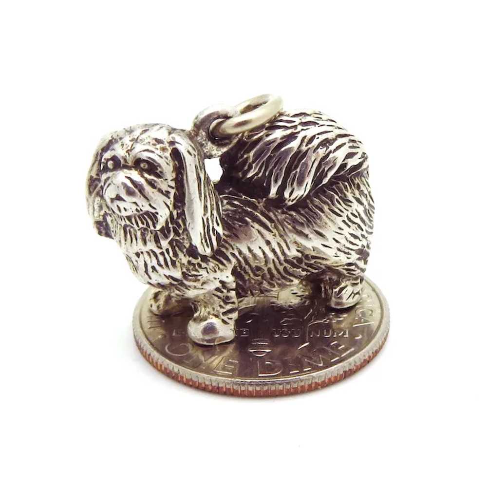 Adorable Vintage Sterling Silver Solid Pomeranian… - image 2