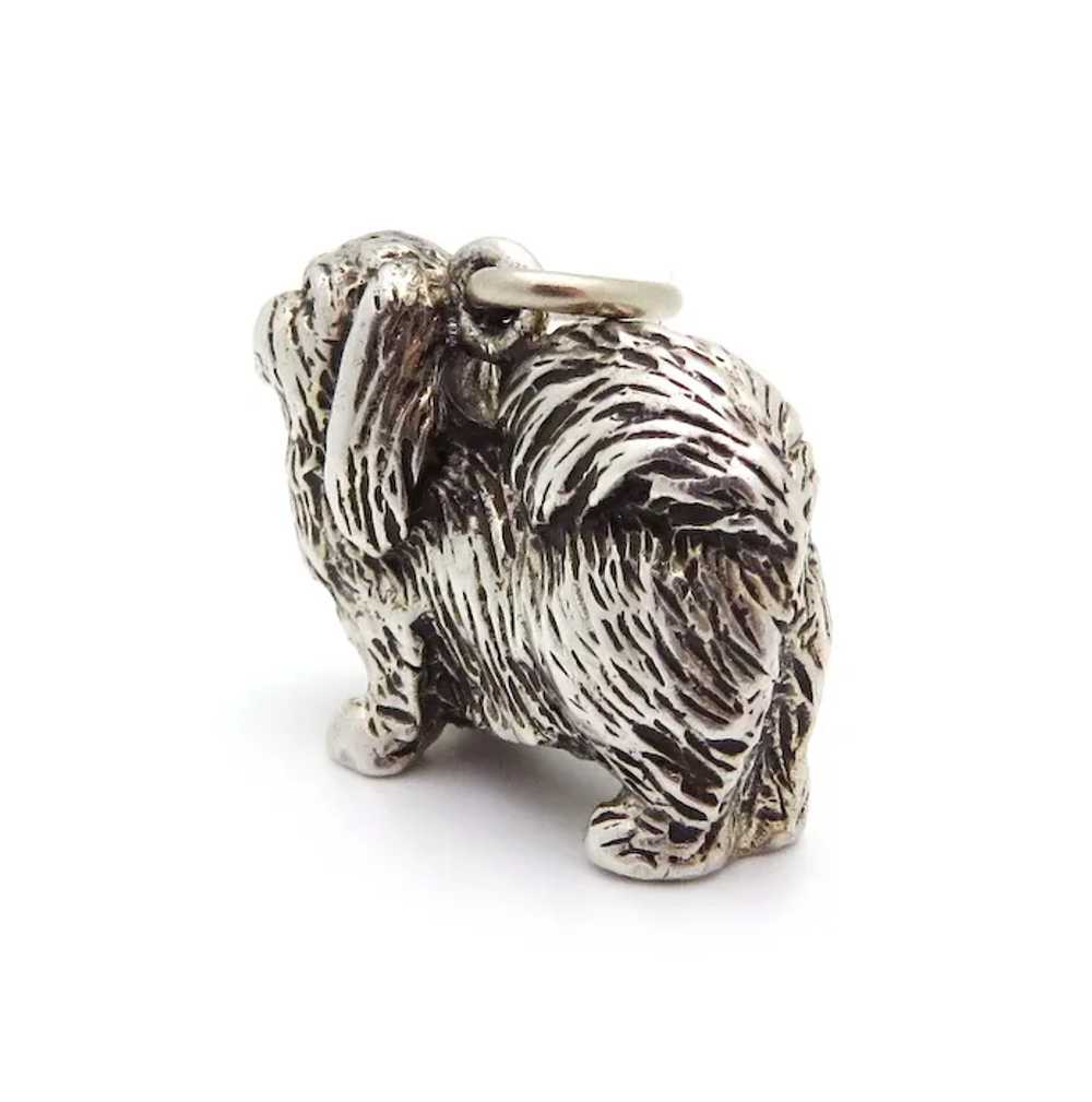 Adorable Vintage Sterling Silver Solid Pomeranian… - image 3