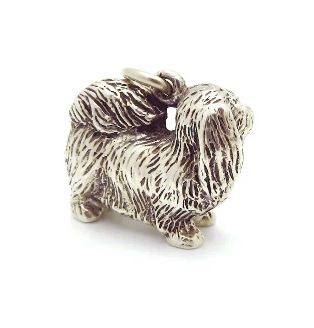 Adorable Vintage Sterling Silver Solid Pomeranian… - image 9