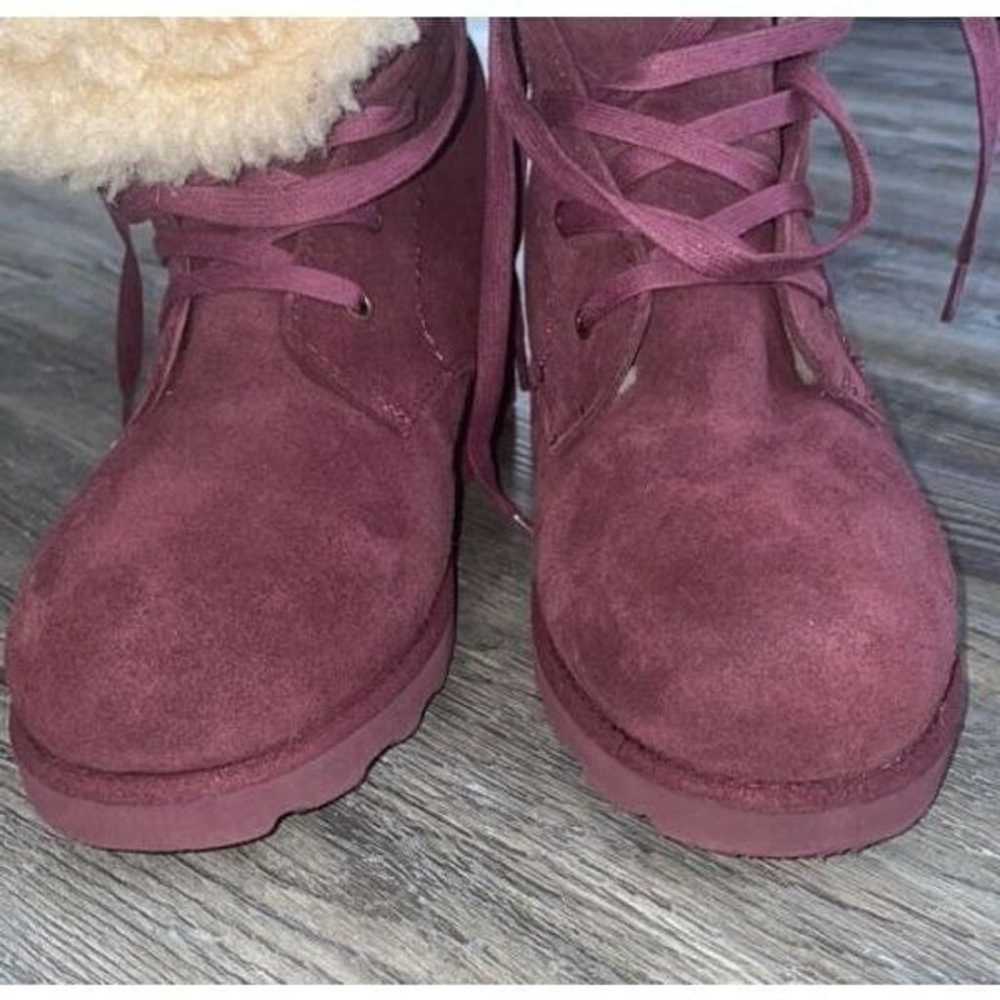 BEARPAW Phoebe Suede Sheepskin Lace-Up Hiker Boot… - image 5